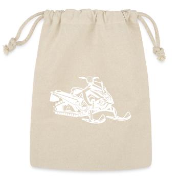 Futuristic Snowmobile Night Scene - Reusable Gift Bag - Natural - Front