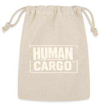 Human Cargo Funny Trucker Parenting Humor - Reusable Gift Bag - Natural - Front