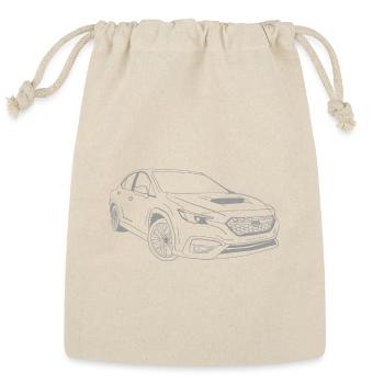 Sleek VB WRX Sedan Line Art Ice Silver - Reusable Gift Bag - Natural - Front