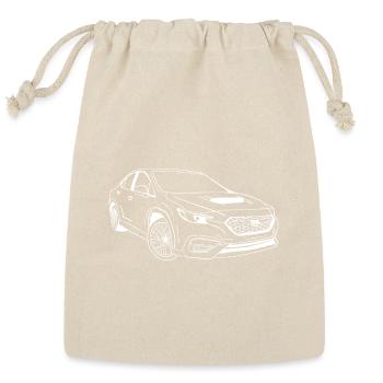 Sleek VB WRX Car Line Art Illustration - Reusable Gift Bag - Natural - Front