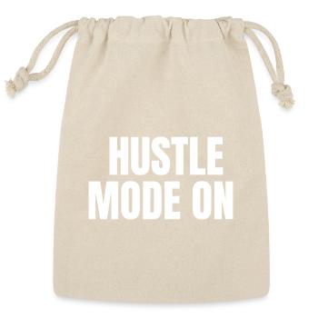 Hustle Mode On Grind and Focus Mindset - Reusable Gift Bag - Natural - Front
