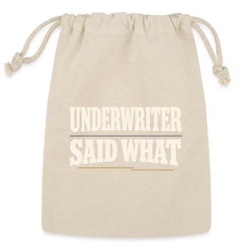 Mortgage Broker Loan Officer Mortgage Rates Rate - Reusable Gift Bag - Natural - Front
