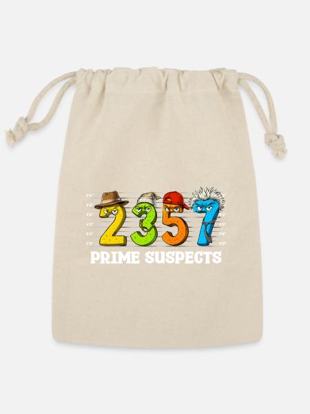 Funny Math Numbers - Reusable Gift Bag - Natural