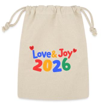 love&joy 2026 - Reusable Gift Bag - Natural - Front