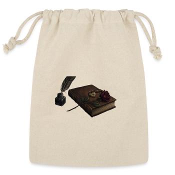 Gothic Love Letter Antique Book Dark Romance - Reusable Gift Bag - Natural - Front