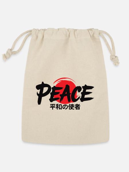 Peace Messenger  - Reusable Gift Bag - Natural