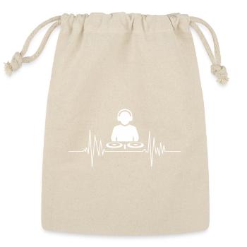 Beats at Midnight DJ Wave - Reusable Gift Bag - Natural - Front