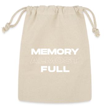 Memory Triad Typographic Poster - Reusable Gift Bag - Natural - Front