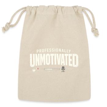 Professionally Unmotivated - Reusable Gift Bag - Natural - Front