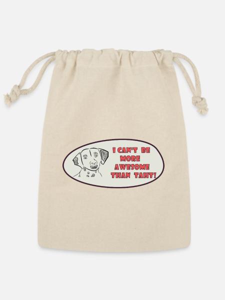 The Awesome Dog - Reusable Gift Bag - Natural