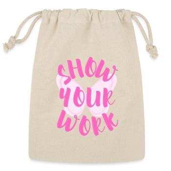 Show Your Work - Reusable Gift Bag - Natural - Front