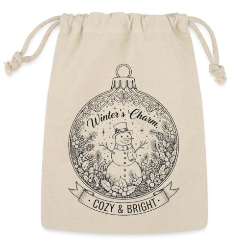 Festive Snowman T-Shirt - Reusable Gift Bag