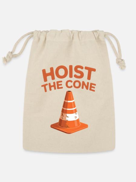 Hoist the Cone Graphic Tee - Reusable Gift Bag - Natural