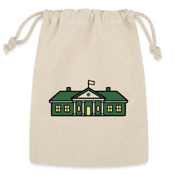 Tennis Country Club House Vector - Reusable Gift Bag - Natural - Front