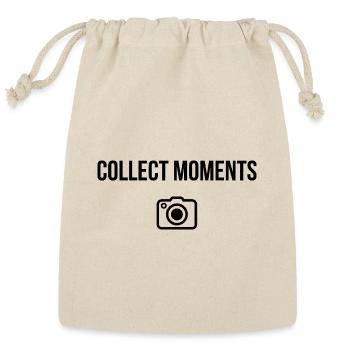 Collect Moments – Adventure Tee - Reusable Gift Bag - Natural - Front