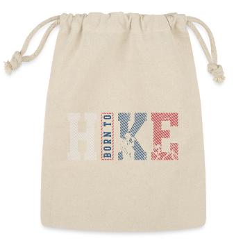 Bonito Hands on Striped Canvas - Reusable Gift Bag - Natural - Front