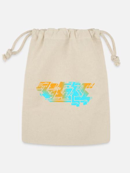 Graffiti Piece - Light - Reusable Gift Bag - Natural