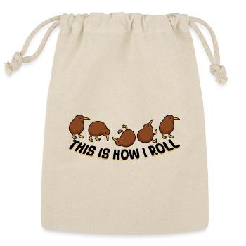 This Is How I Roll Kiwis - Reusable Gift Bag - Natural - Front