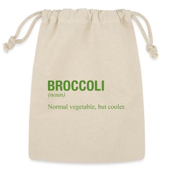 BROCCOLI - Reusable Gift Bag - Natural - Front