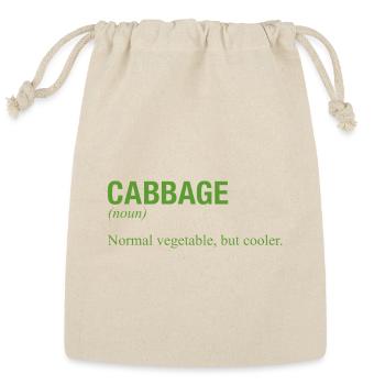 CABBAGE - Reusable Gift Bag - Natural - Front