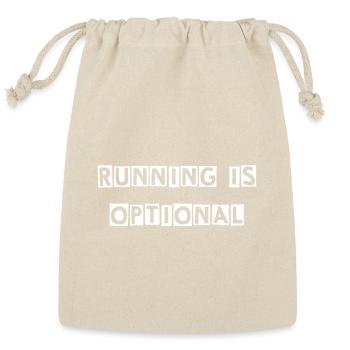 Running Is Optional: Horror Movie Fans - Reusable Gift Bag - Natural - Front