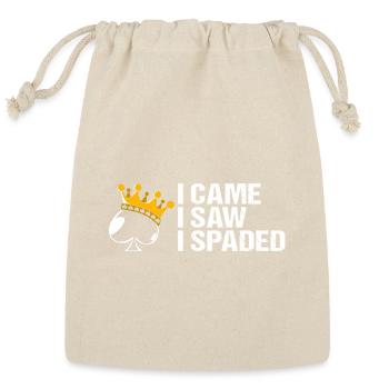 Spades Card Game King Of Spade - Reusable Gift Bag - Natural - Front