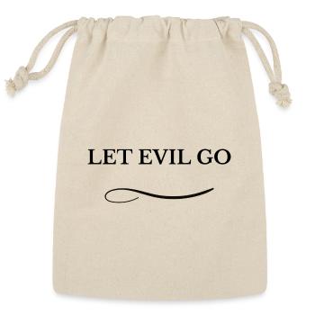 Sleek Monochrome Loop Tee - Reusable Gift Bag - Natural - Front