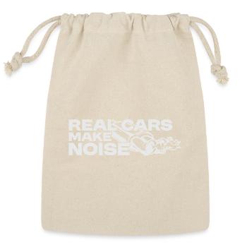  Real Cars Make Noise Gasoline Engine Lover  - Reusable Gift Bag - Natural - Front
