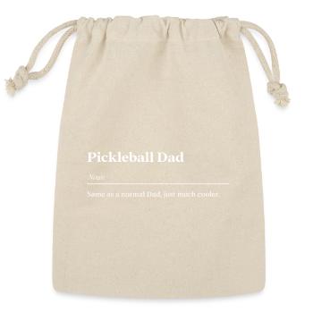 Pickleball Dad Same as a Normal Dad Just Cooler - Reusable Gift Bag - Natural - Front
