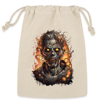 Undead & Unforgettable: Zombie Face - Reusable Gift Bag - Natural - Front