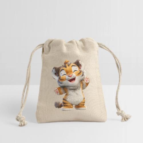 Energetic Baby Tiger Standing with Joy - Reusable Gift Bag