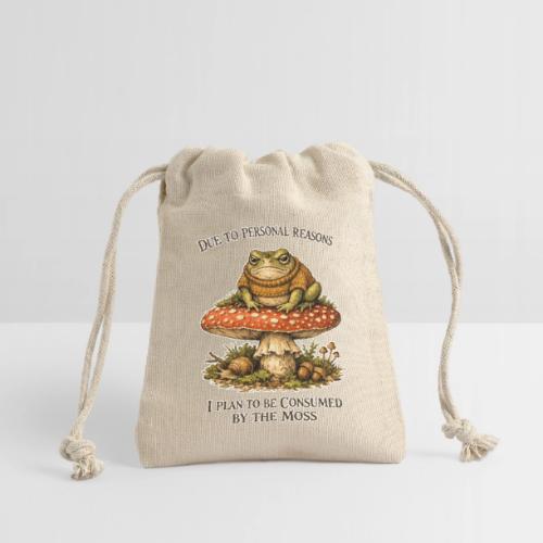 Frog Consumed by Moss Cottagecore Aesthetic - Reusable Gift Bag