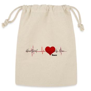 Heartbeat As One Yours Collection - Reusable Gift Bag - Natural - Front