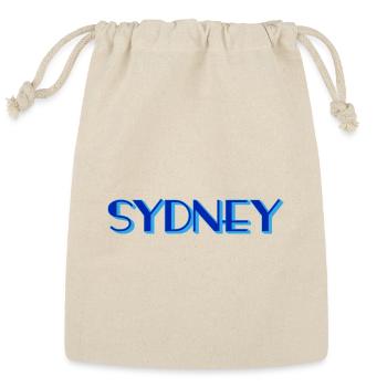 Sydney Gradient Lettering Australia Design - Reusable Gift Bag - Natural - Front
