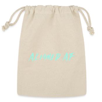 Aligned AF - Reusable Gift Bag - Natural - Front