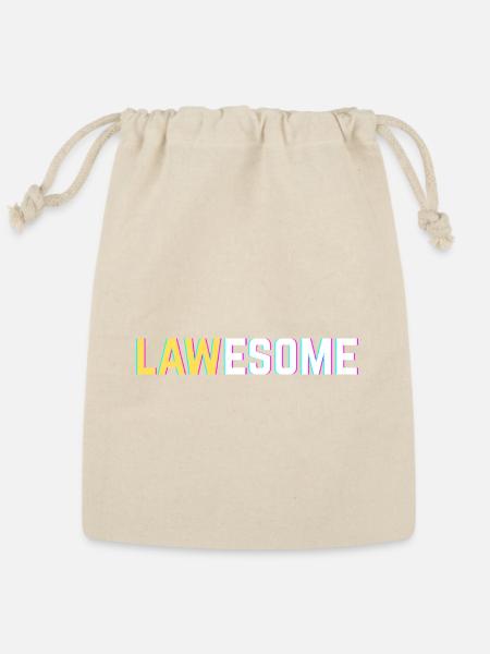 Lawesome Awesome Attorney Lawyer Law Student Judge - Reusable Gift Bag - Natural
