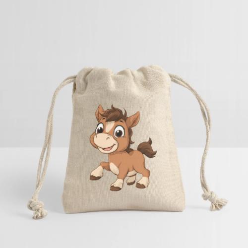 Playful Cartoon Baby Pony Full of Joy - Reusable Gift Bag
