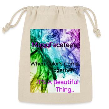 Color Confluence Tee Collective - Reusable Gift Bag - Natural - Front