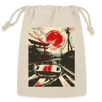 Crimson Sunset Road Rally - Reusable Gift Bag - Natural - Front