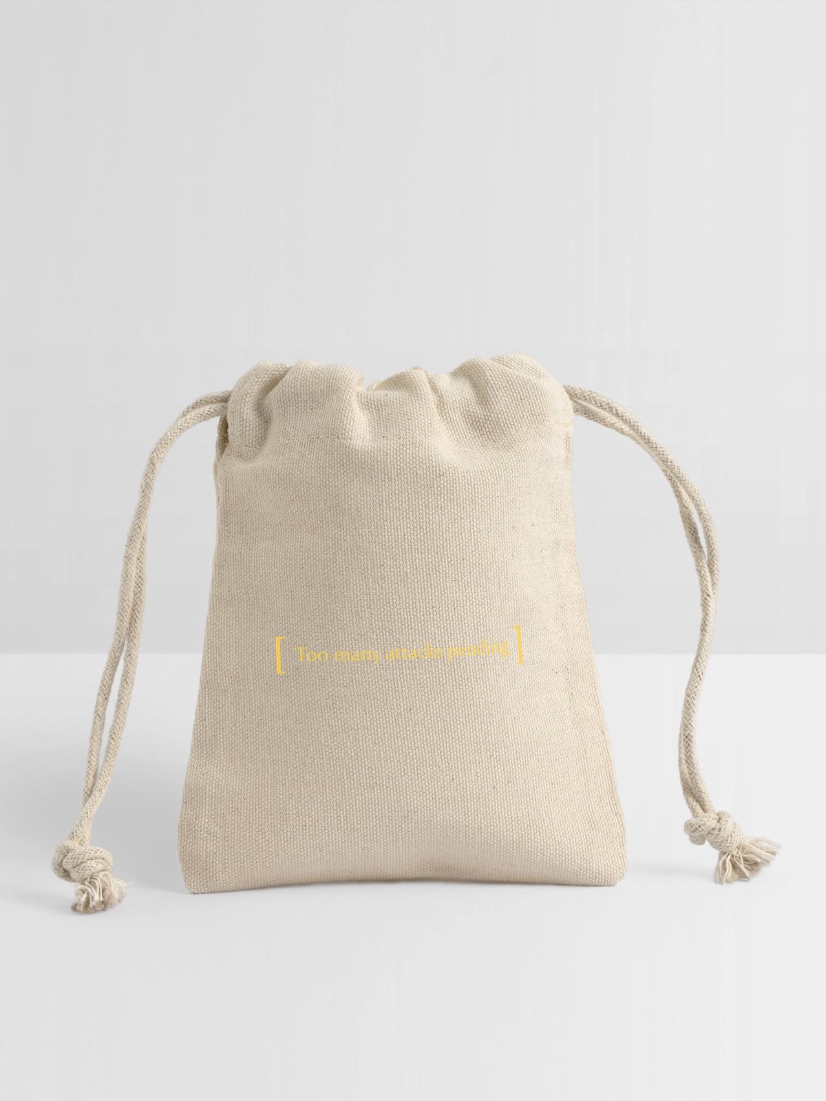 Too many attacks pending - Reusable Gift Bag - Natural - Front