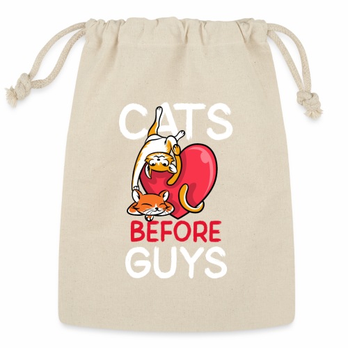 two cats before guys heart anti valentines day - Reusable Gift Bag