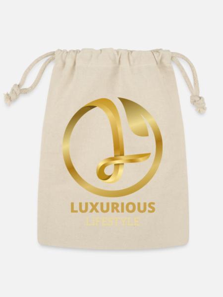 LUXURIOUS LIFESTYLE UNIQUE Design - Reusable Gift Bag - Natural