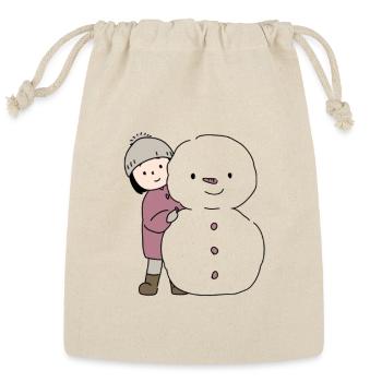 Winter Joy - Reusable Gift Bag - Natural - Front