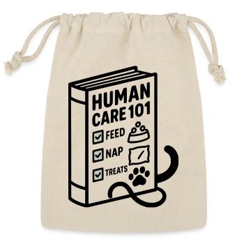 Trio of Checkmarks - Reusable Gift Bag - Natural - Front