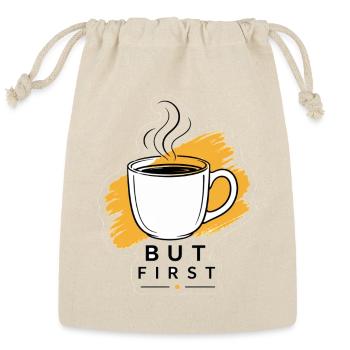 But first coffe mug minimalist art  - Reusable Gift Bag - Natural - Front