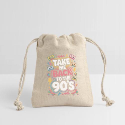 Retro 90s Take Me Back Graphic Art - Reusable Gift Bag