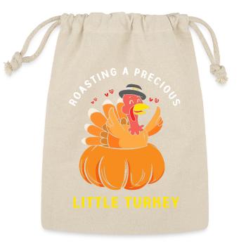 Thanksgiving Mom Gender Reveal - Reusable Gift Bag - Natural - Front
