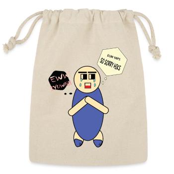 The Two-Faced Apology - Reusable Gift Bag - Natural - Front