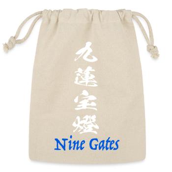 Nine Gates Chuuren Poutou Rare Mahjong Hand KANJI - Reusable Gift Bag - Natural - Front