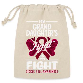 Sickle Cell Awareness Warrior Supporter Survivor - Reusable Gift Bag - Natural - Front